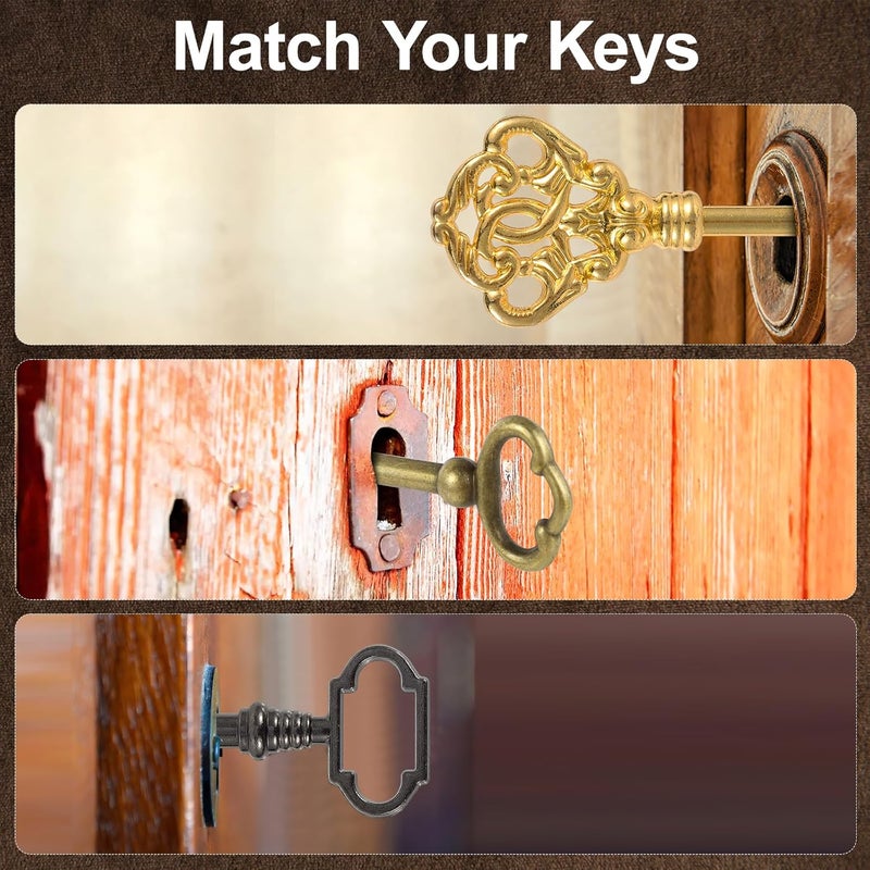 VYH 12PCS Hollow Barrel Skeleton Key, Universal Skeleton Key, Decorative Vintage Style Set - Image 4