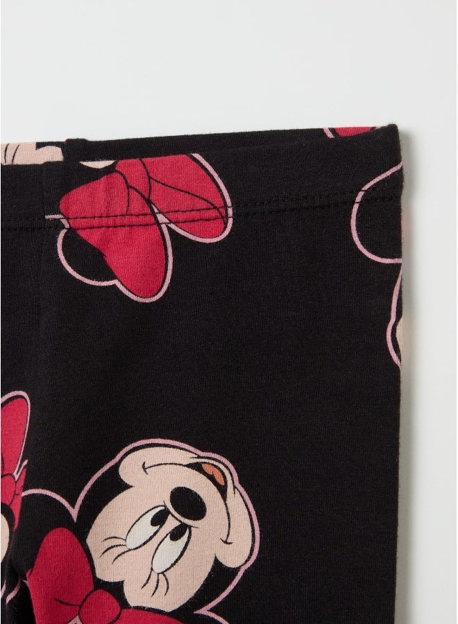 Ovs Stretch cotton leggings with Minnie Mouse print - Image 3