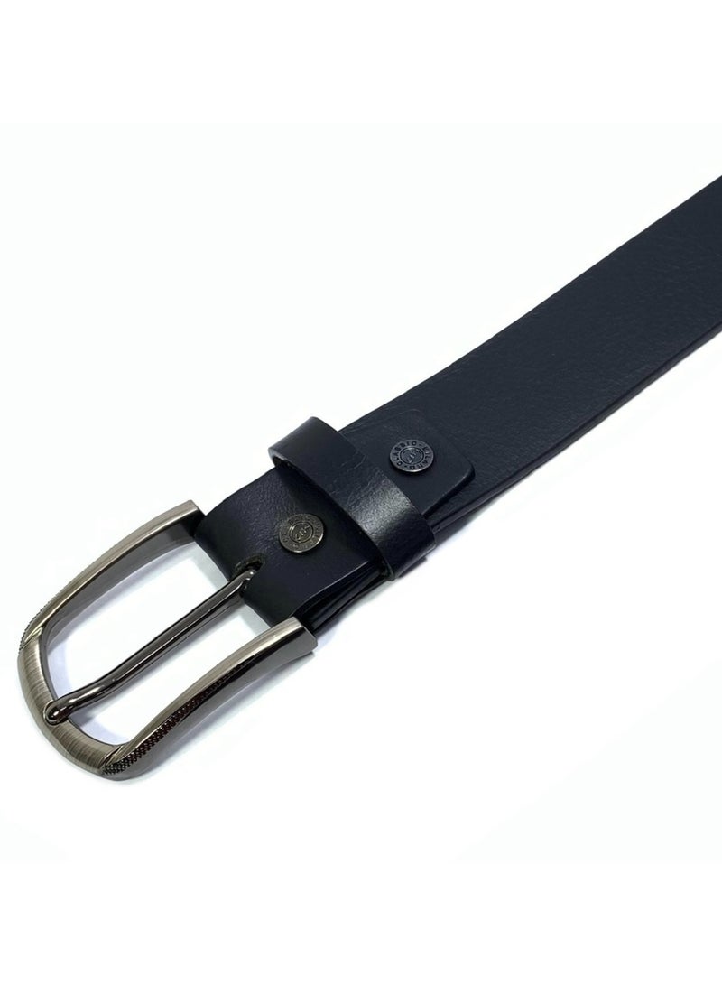 CLASSIC MILANO® Genuine Leather Belt Men in an elegant GIFT BOX; Classic Jean Belt; Belts for men Mens belt Leather; Pin Buckle 35MM - Image 3