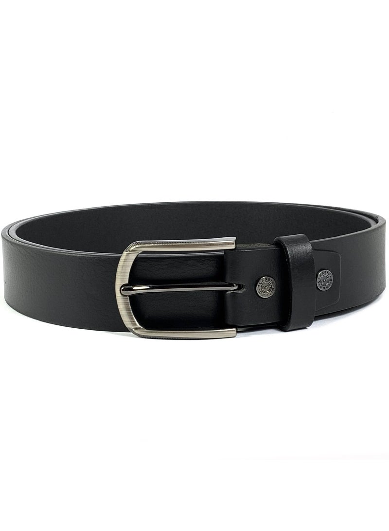 CLASSIC MILANO® Genuine Leather Belt Men in an elegant GIFT BOX; Classic Jean Belt; Belts for men Mens belt Leather; Pin Buckle 35MM - Image 4