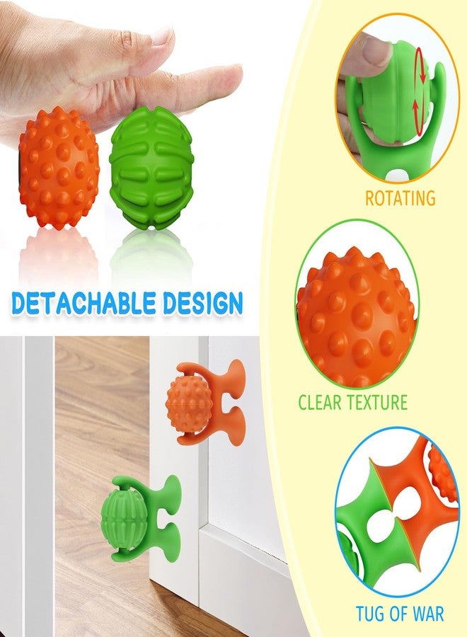 oyeftp 2 Pcs Sensory Suction Cup Spinner Toys, Textured Suction Cup Toys for Autism, Quiet High Chair Toy for Calming, Sensory Spinner Toy for Classroom, Calm Down Supplies for Teen, St. Patrick's Day Gifts - Image 3