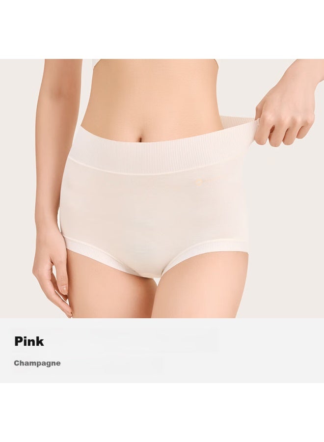 Kefei High-waisted Women's Underwear Women Modal 7a Antibacterial Seamless Breathable Triangle Shorts Four-pack - Image 1