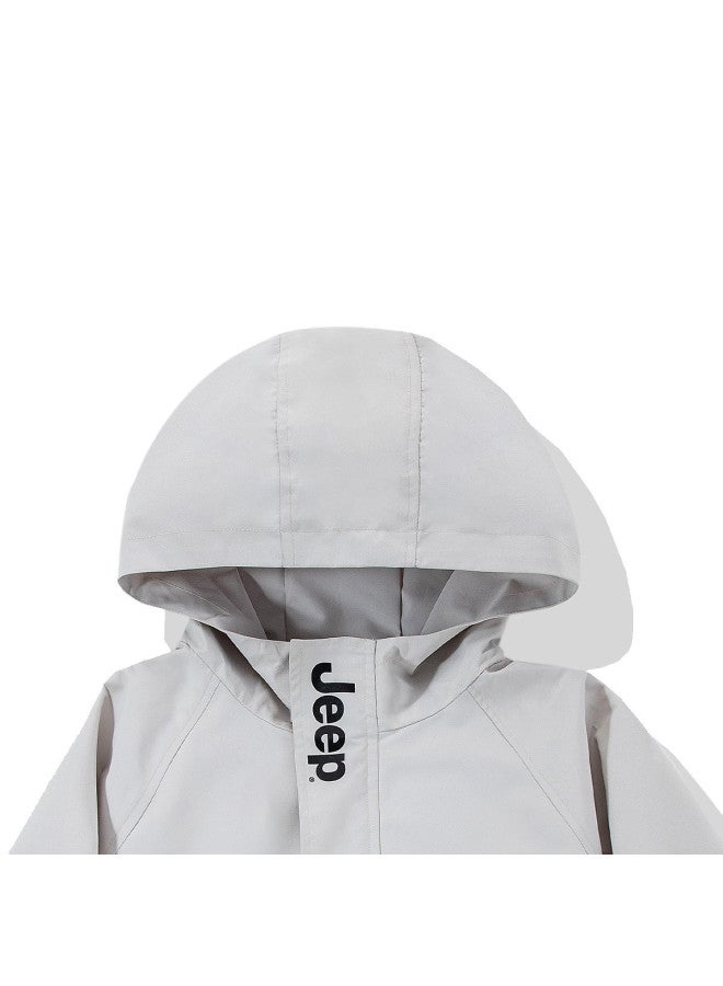 Jeep Spring And Autumn Boys And Girls Windproof Jacket Student Comfortable Outdoor Windbreaker Mountaineering Jacket Hooded Top - Image 4
