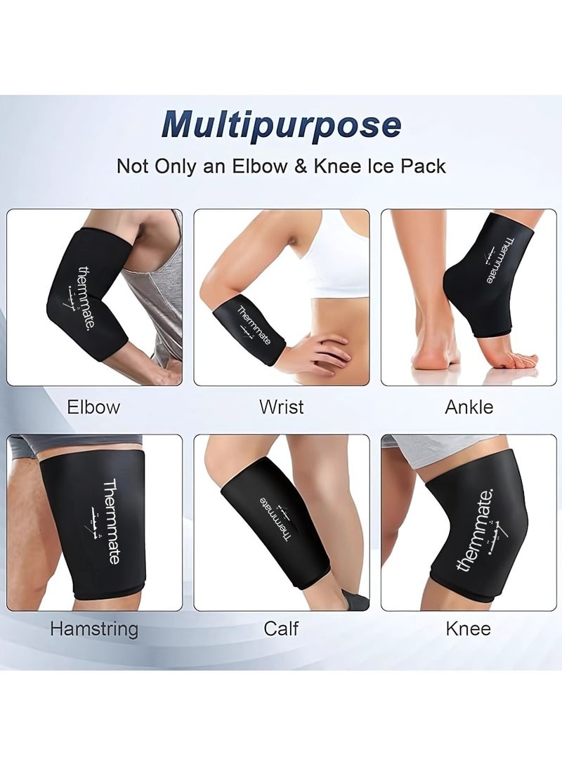 Thermmate Thermmate Reusable Hot & Cold Gel Pack – Flexible Compression Wrap for Knee, Ankle & Elbow – Pain, Swelling & Injury Relief – Microwave & Freezer Safe – for Sports, Recovery, and Arthritis  - Image 3