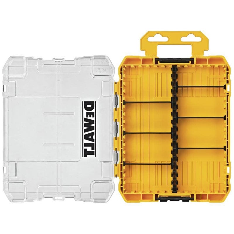 DEWALT Tool Box Tough Case Organizer Medium 8Compartments for Small Tools and Accessories DWAN2190