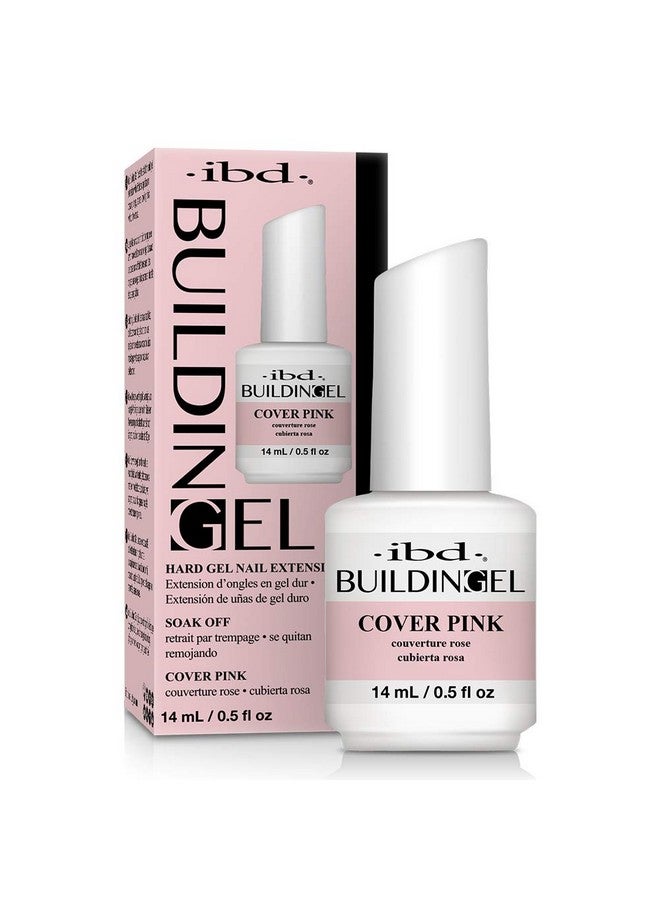 IBD Building Gel, Hard Gel Nail Extension, Cover Pink, 0.5 oz - Image 1