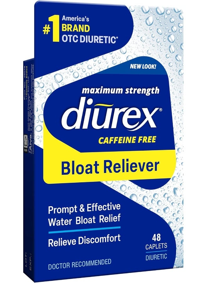 Diurex Max - Maximum Strength Caffeine-Free Diuretic Water Pills - 48 Count - Image 2
