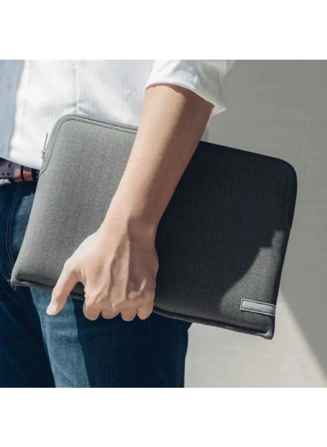 Moshi MOSHI Pluma Laptop Sleeve for MacBook Pro 14" - Herringbone Gray