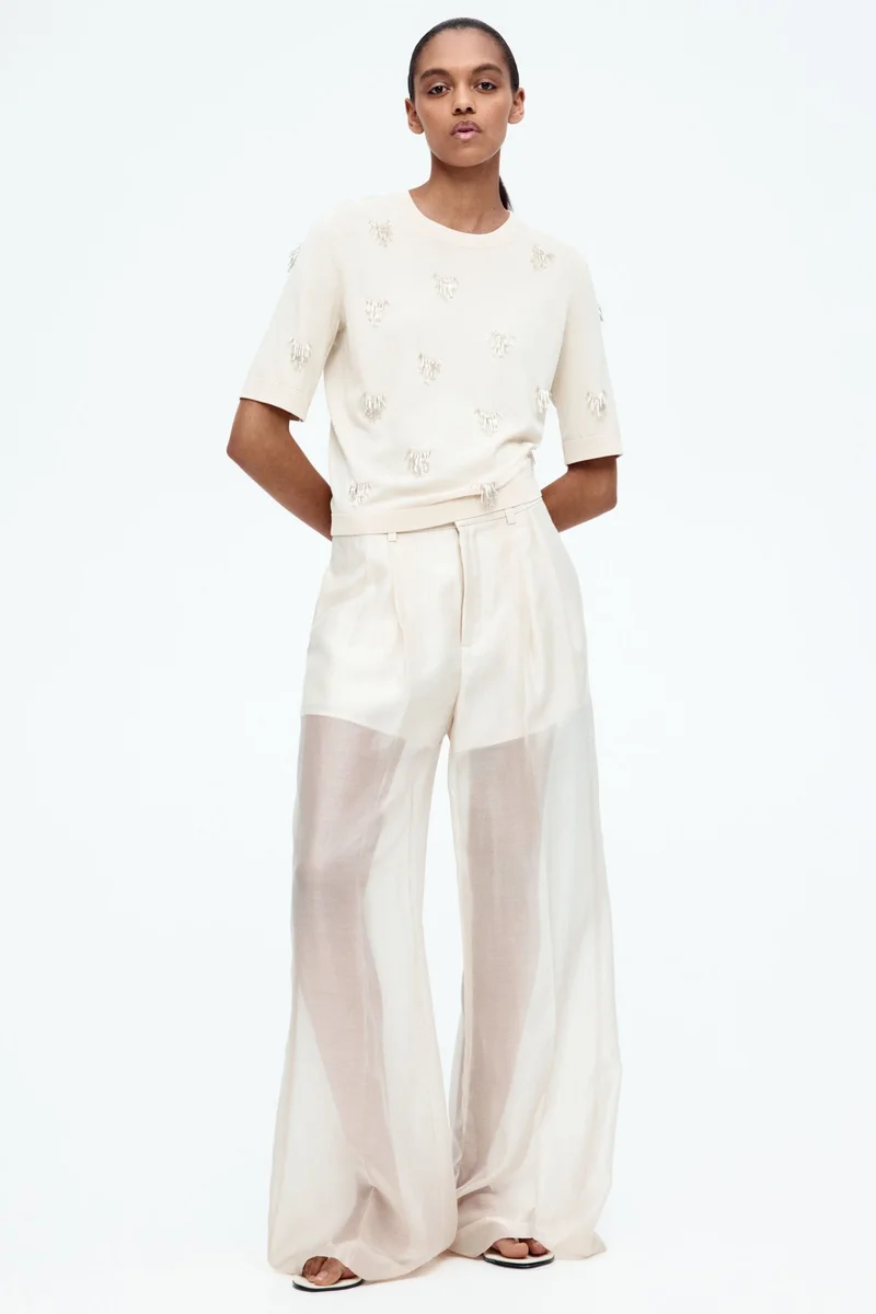 H&M Bead-embellished top