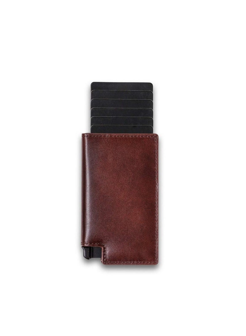 SYOSI Parliament - Slim Leather Wallet - RFID Blocking - Quick Card Access  - Image 1