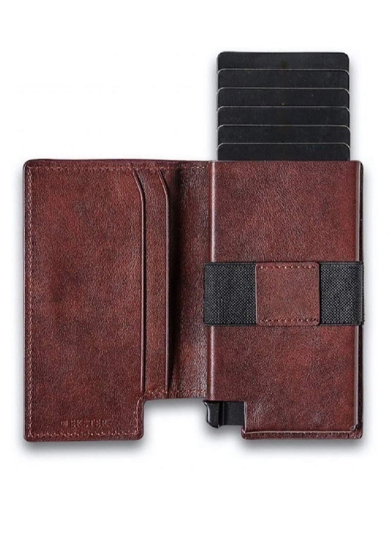 SYOSI Parliament - Slim Leather Wallet - RFID Blocking - Quick Card Access  - Image 2