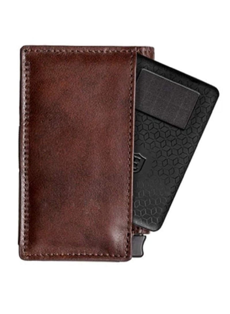 SYOSI Parliament - Slim Leather Wallet - RFID Blocking - Quick Card Access  - Image 3