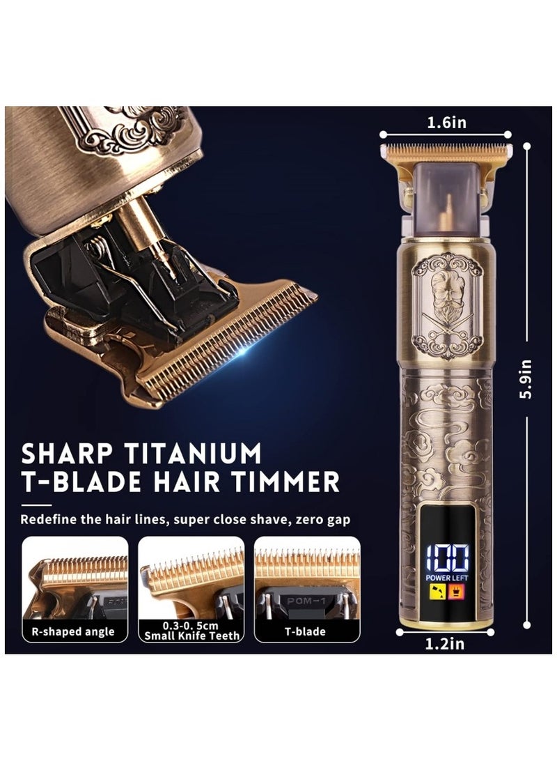 UFREE Professional Beard Hair Trimmer for Men Grooming Cutting Kit Mustache T Blade Liners Trimmer Electric Shaver Cordless Zero Gapped Edgers Clipper Barber Supplies - Image 3