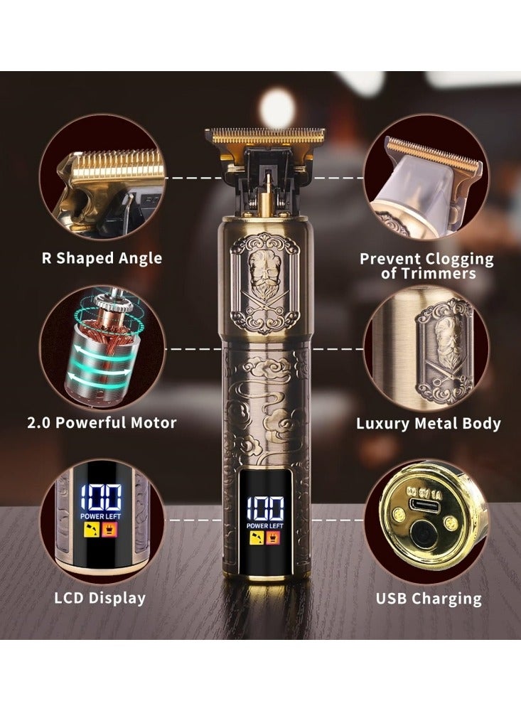 UFREE Professional Beard Hair Trimmer for Men Grooming Cutting Kit Mustache T Blade Liners Trimmer Electric Shaver Cordless Zero Gapped Edgers Clipper Barber Supplies - Image 2