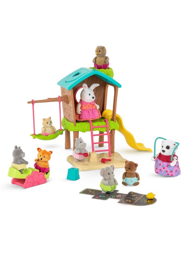 Li'L WOODZEEZ - Li’l Woodzeez - 11 Pcs Tree House Playset for Doll Figures - Playhouse Playset with Ladder, Swing & More Accessories - Pretend Play Toy for Kids Age 3+ - Image 1