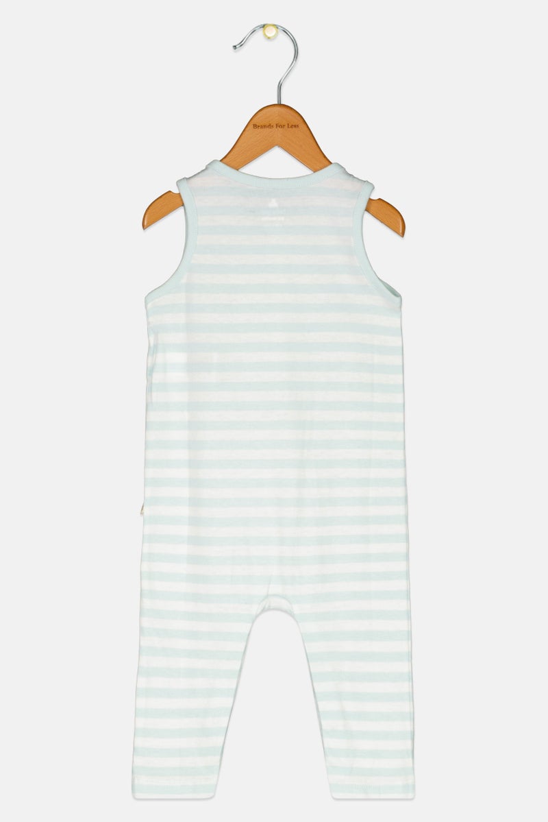 GAP Toddlers Boy Stipe Long Sleeve Rampers, Multicolor  - Image 2