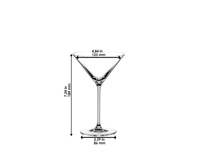 Riedel Vinum XL Martini Glasses (set of 2), Precision Blown Crystal Martini Glasses with Stem - Elegant Cocktail Glasses for Bar, 9.5oz, Machine Washable - Image 4