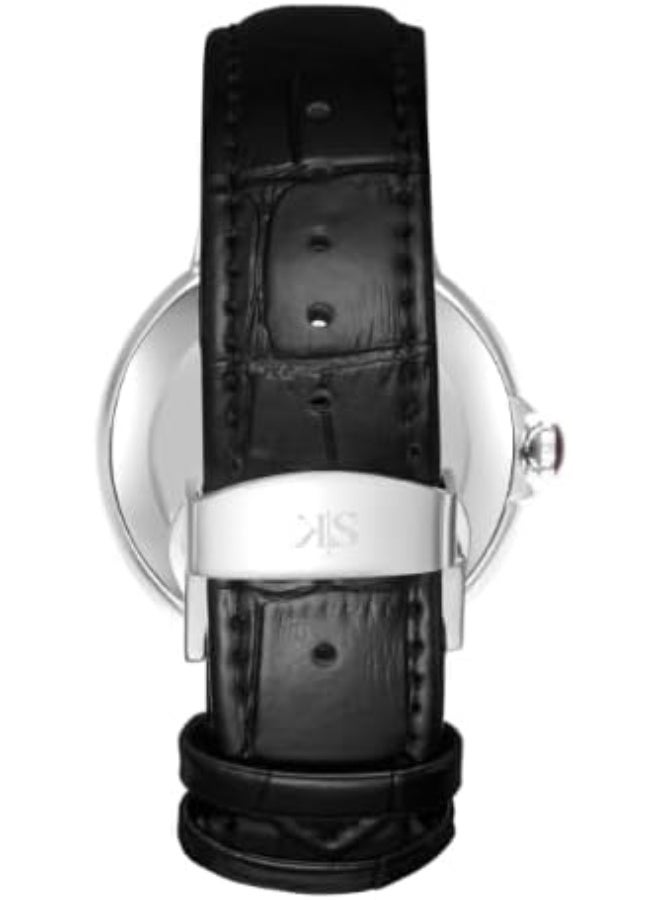 KENNETH SCOTT Kenneth Scott Men's Analog White Dial Watch - K23053-SLBW - Image 3