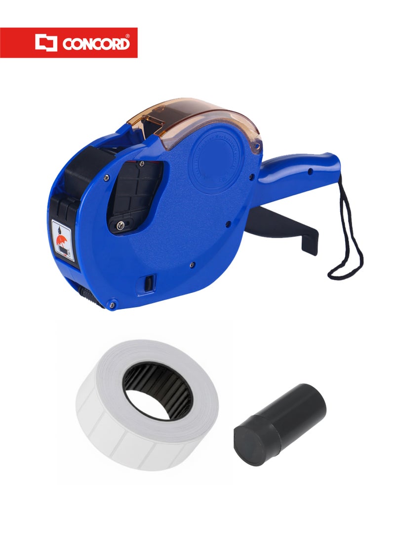 CONCORD 2-Line Price Labeller with Ink Roller and Labels, Manual Pricing Machine for Retail Stores - Image 2