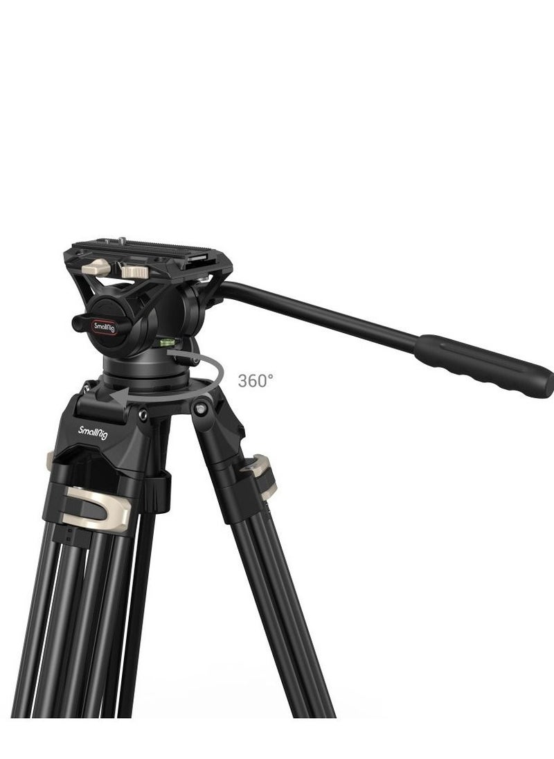 SMALLRIG - SmallRig 3751 AD-01 Heavy-Duty Fluid Head Tripod with 360 Degree Fluid Head and Quick Release Plate for DSLR, Camcorder, Cameras - Image 1