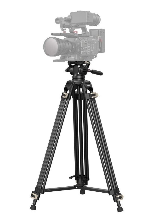 SMALLRIG - SmallRig 3751 AD-01 Heavy-Duty Fluid Head Tripod with 360 Degree Fluid Head and Quick Release Plate for DSLR, Camcorder, Cameras - Image 1