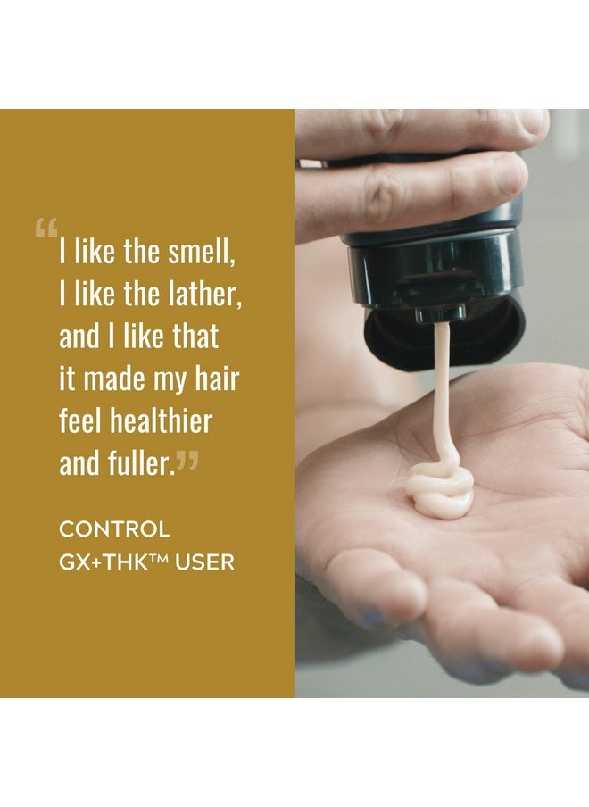 جست فور من شامبو وبلسم Just for Men Control GX + THK لتكثيف الشعر مع تقليل الشيب، شامبو للشعر الخفيف مع ألفا كيراتين، يزيد من كثافة الشعر بنسبة تصل إلى 20%، يناسب جميع أنواع الشعر، 4 أونصة  - Image 5