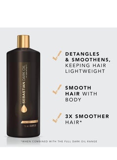 Sebastian Sebastian Professional Dark Oil Lightweight Conditioner | Infused with Jojoba & Argan Oil for Silky, Smooth Conditioned Hair  - Image 2