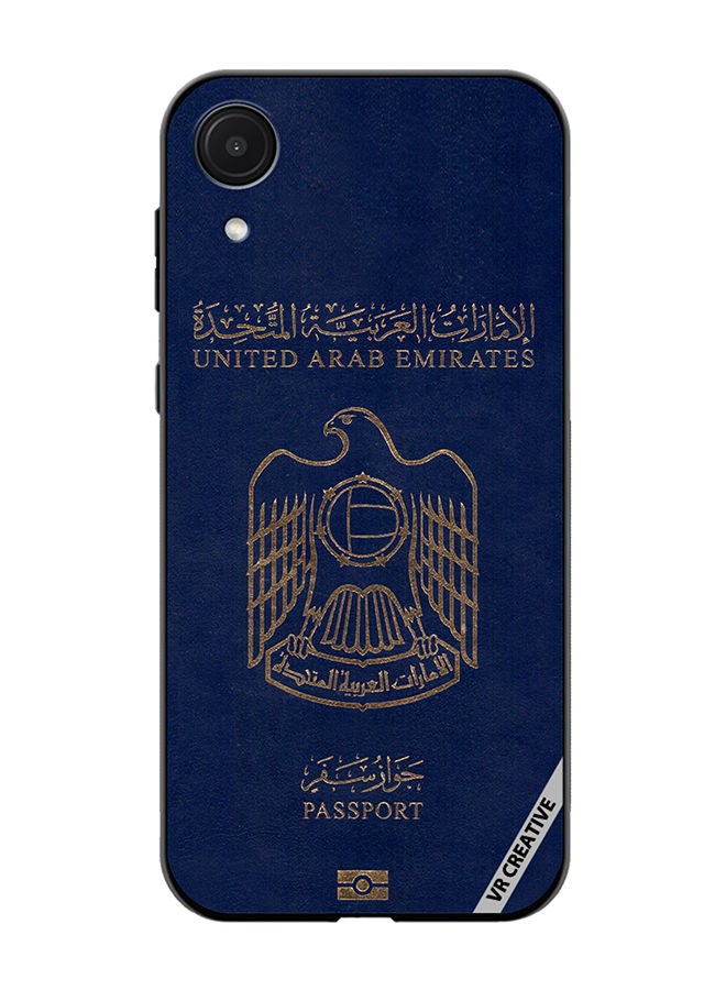 VR CREATIVE Protective Case Cover For Samsung Galaxy A03 Core Uae Passport Design Multicolour - Image 1
