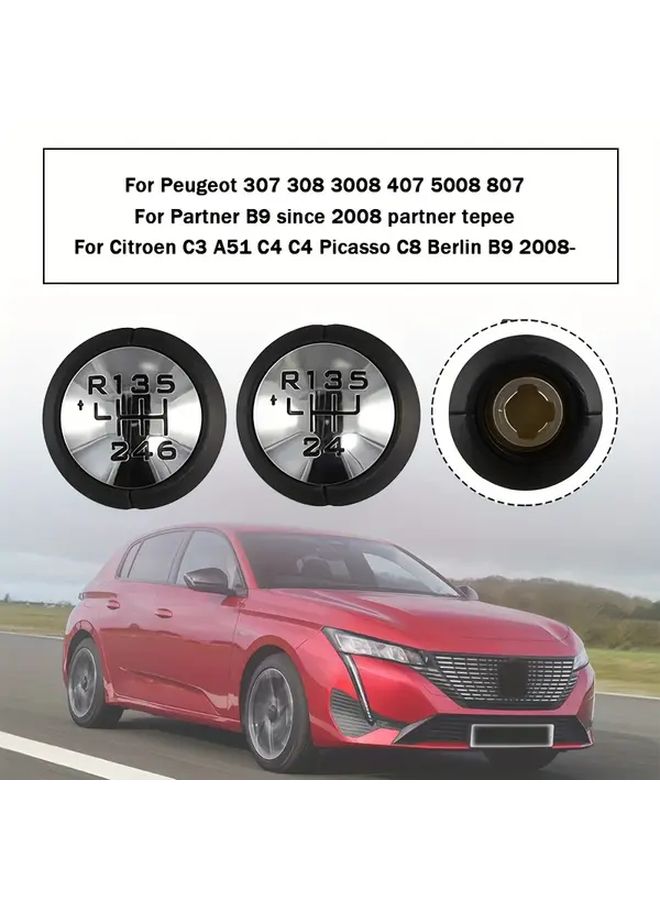 Gear Shift Knob Adapter For 5 Speed Transmissions Compatible With Peugeot 307 308 3008 407 5008 807 And Citroen C3 C4 C8 Partner B9 - Image 2