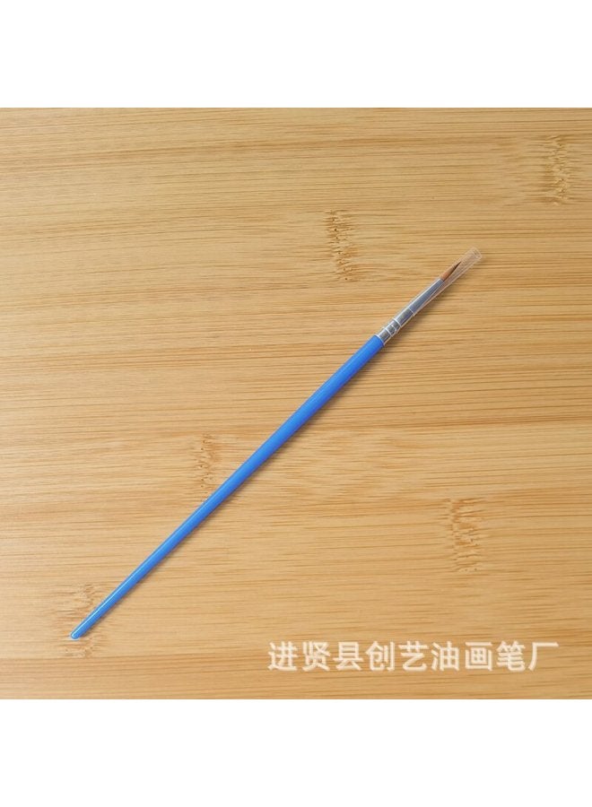 Chuangyi Acrylic Paint Pen Plastic Rod Digital Oil Painting Brush Flat Head Brush Gouline Brush Vinyl Doll Plaster Nylon Pen - Image 1