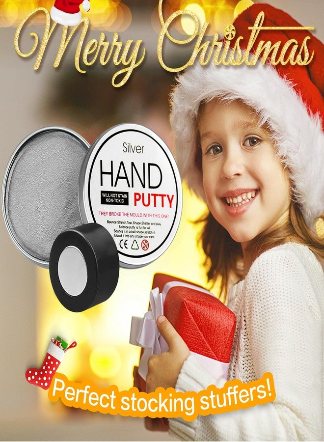 Arfun Magnetic Slime Putty, Soft Magic Slime Hand Therapy Putty Fidget Game Stress Relief Thinking Educational Toy with Upgraded Magnet Gift for Boys Girls Adults (Silver) - Image 2