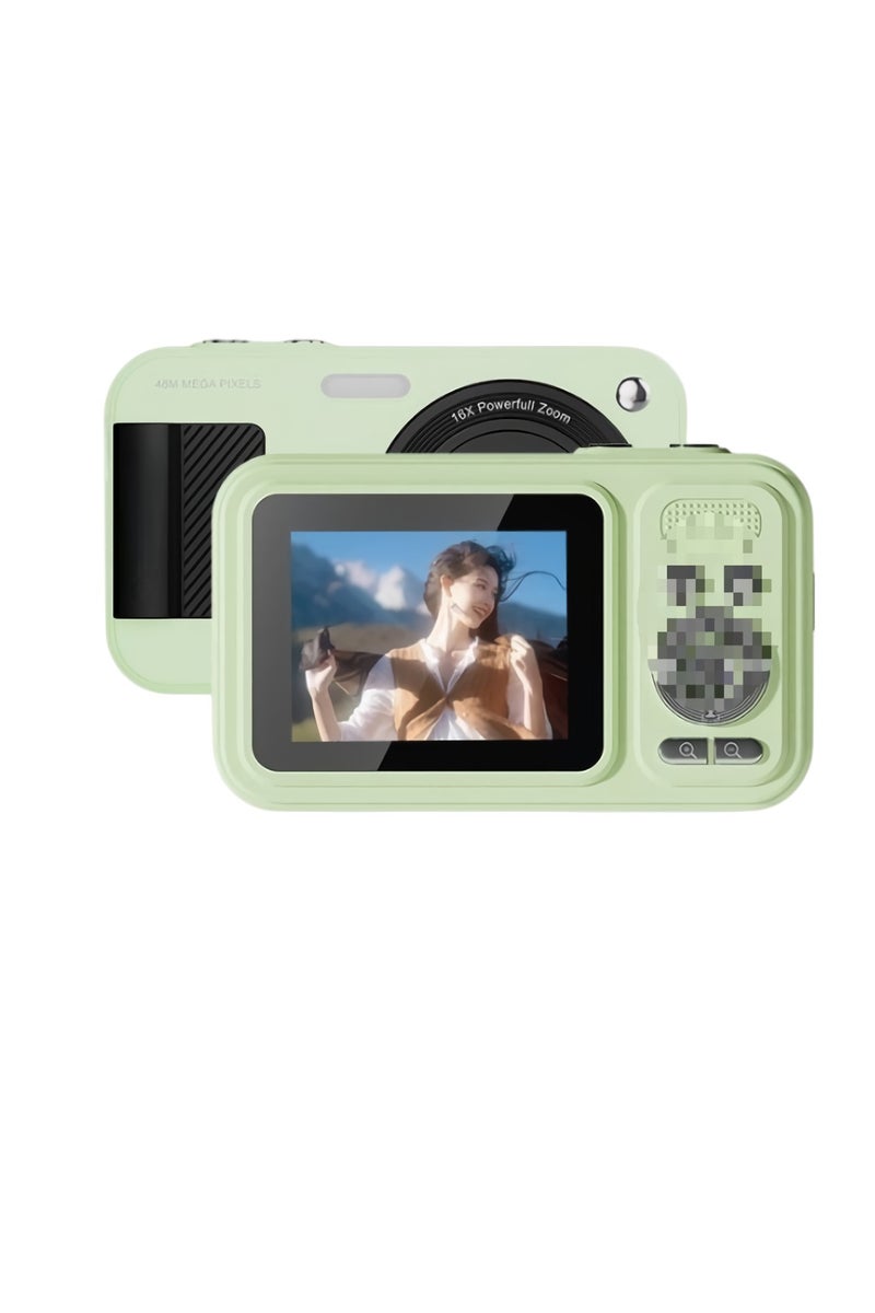 Kids Digital Camera, 48M Full HD Autofocus Small Camera, Lightweight And Compact Children Action Camera, Multifunctional Sports Camera For Kids Adults, (1pc, Green) - Image 1