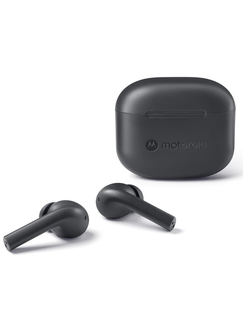 Motorola Moto Buds 065 True Wireless Ear Buds Noise Isolation And 17 Hours Playtime Touch Control On Both Earbuds IPX4 Water Resistant ENC mic for Clear Voice Calls Black - Image 1