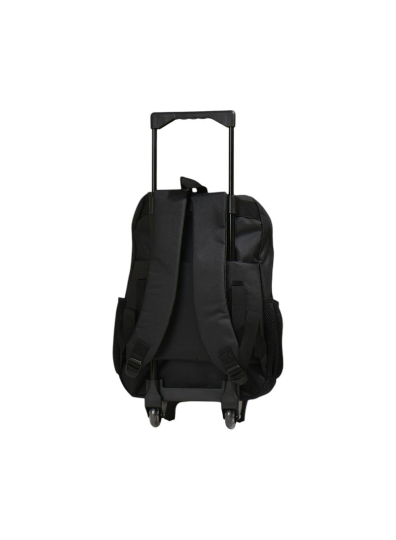 Track School 18 Inch Trolley Bag AS026 | Football Design Rolling School Bag with Pencil Case | Kids Trolley Backpack - Image 3