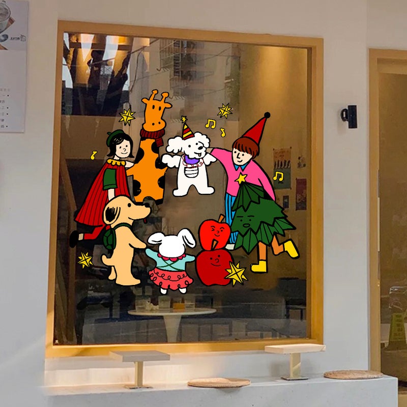 2026 Christmas And New Year Window Decorations, Window Decorations And Arrangements For The Year Of The Horse, Static Door Stickers For The New Year - Image 5
