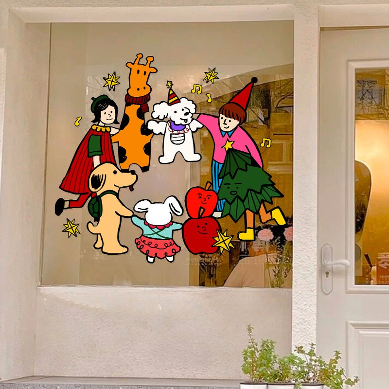 2026 Christmas And New Year Window Decorations, Window Decorations And Arrangements For The Year Of The Horse, Static Door Stickers For The New Year - Image 4