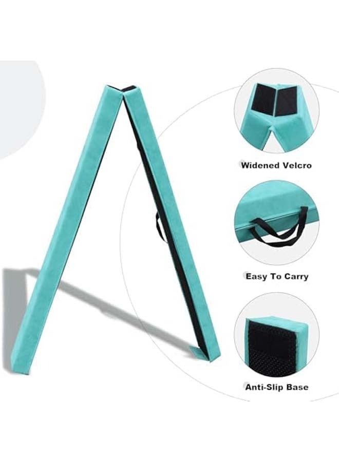 L&E 8ft Folding Balance Beam, Portable Gymnastics Beam Equipment with Non Slip Rubber Base & Suede Cover for Training/Practice/Professional Home Exercise - Image 4