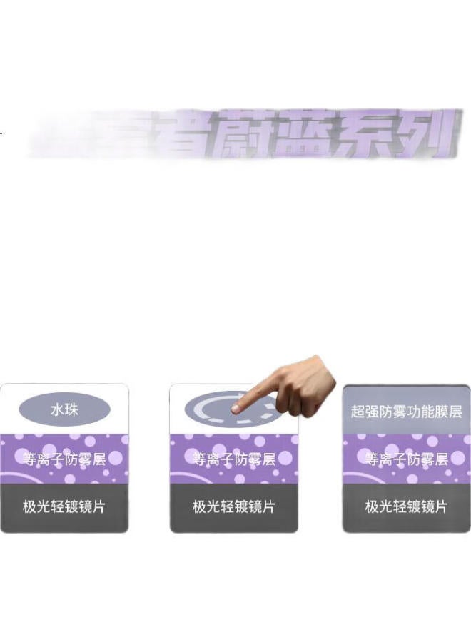 Watertime/Shuichuan Swimming Goggles, Large Frame, Anti-Fog, Waterproof, High Definition, For Men And Women, Professional Swimming Glasses, Purple - Image 1
