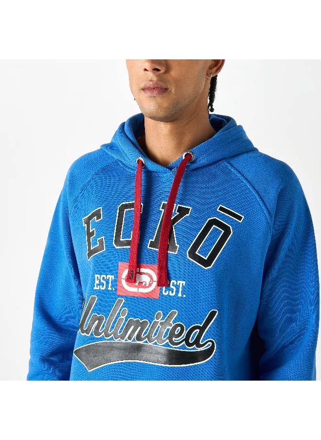 Ecko Unltd. Ecko Logo Print Hoodie with Kangaroo Pocket