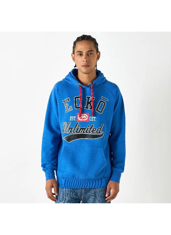 Ecko Unltd. Ecko Logo Print Hoodie with Kangaroo Pocket