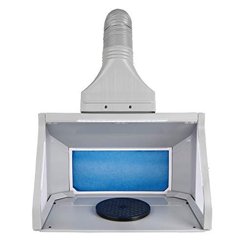 OPHIR Airbrush Paint Booth with Dual Fans, Airbrush Spray Booth for Painting, Portable Paint Spray Booth for Airbrushing with 3 LED Lights & Exhaust Hose, for Model, Hobby, Crafts, Cake, T-Shirt - Image 1