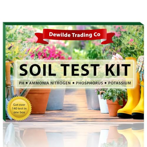Dewilde Trading Co Soil Test Kit -140 Test- 2025 Updated- Testing PH Ammonia Nitrogen Phosphorus and Potassium - Tester for Your Vegetable Garden Lawn and Soil - Image 1