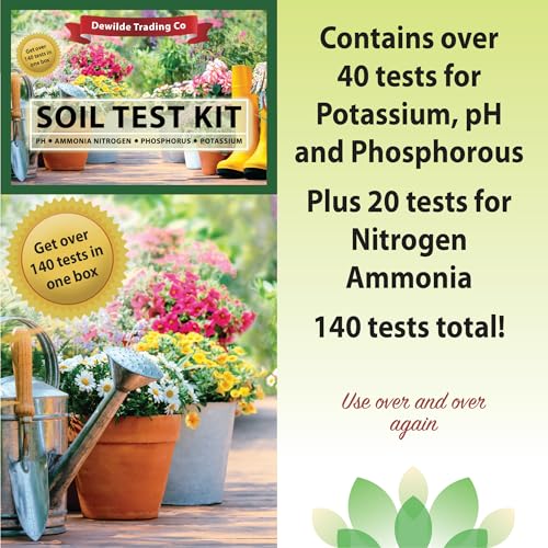 Dewilde Trading Co Soil Test Kit -140 Test- 2025 Updated- Testing PH Ammonia Nitrogen Phosphorus and Potassium - Tester for Your Vegetable Garden Lawn and Soil - Image 3