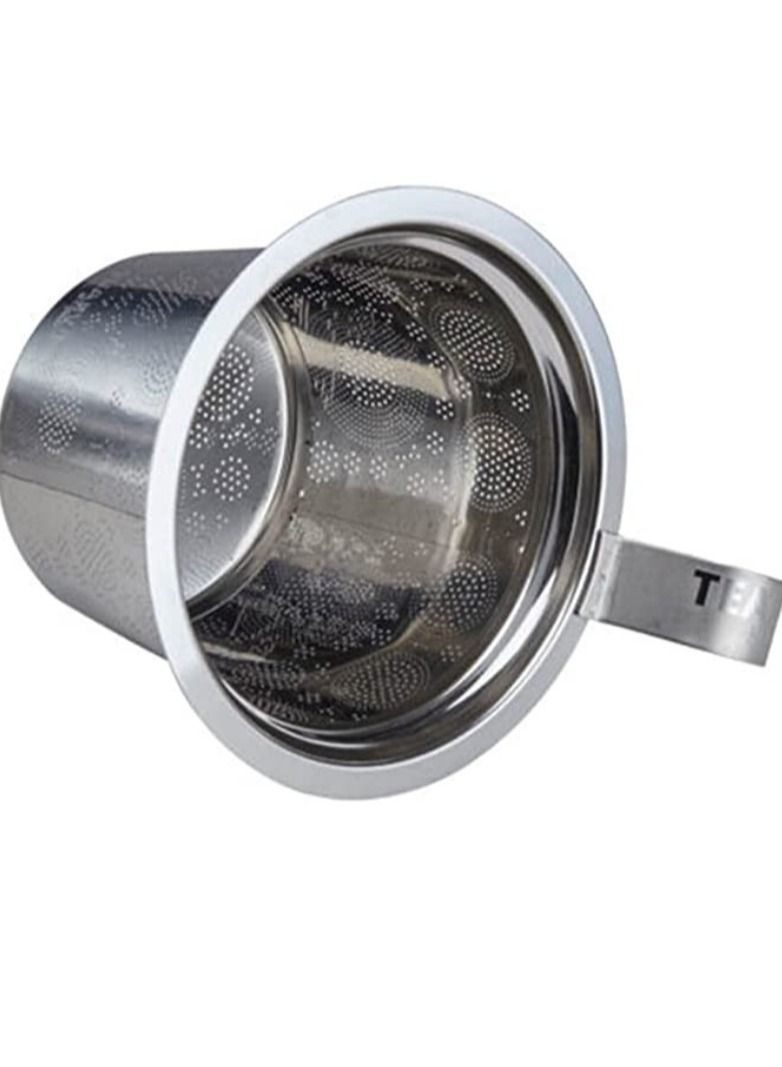 Tealand Heat Resistant Double-wall Porcelain Teaeve "Andalusia" Teacup with Infuser and Lid for Steeping Loose Leaf Tea (0.35L) - Image 2