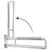WochiTV Flip up Grab Bar 301 Inch Handicap Grab Bars Wall Mounted Toilet Handrail Anti Slip Bathroom Safety Bar for Senior Elderly Pregnant Aid - Image 1