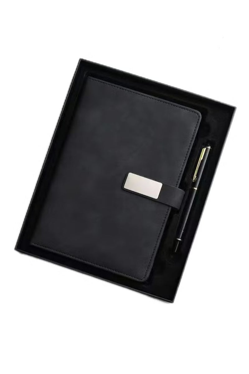 Notebook,A5 Lined Leather Journal Notebook,Personalized Hardcover Journal Set with Pen &Gift Box,240 Pages 100gsm Thick Ruled Paper Daily Diary for Men Women School,Travel,Business,Work,Home Writing - Image 2