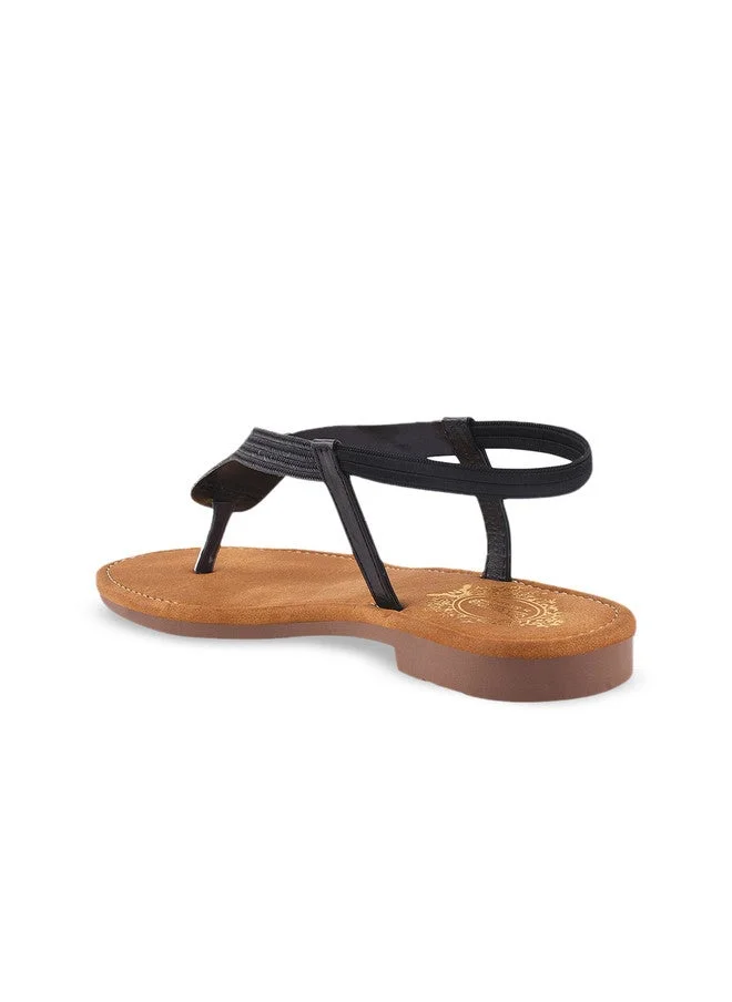 شوتوبيا Shoetopia Girls T-Strap Open Toe Flats