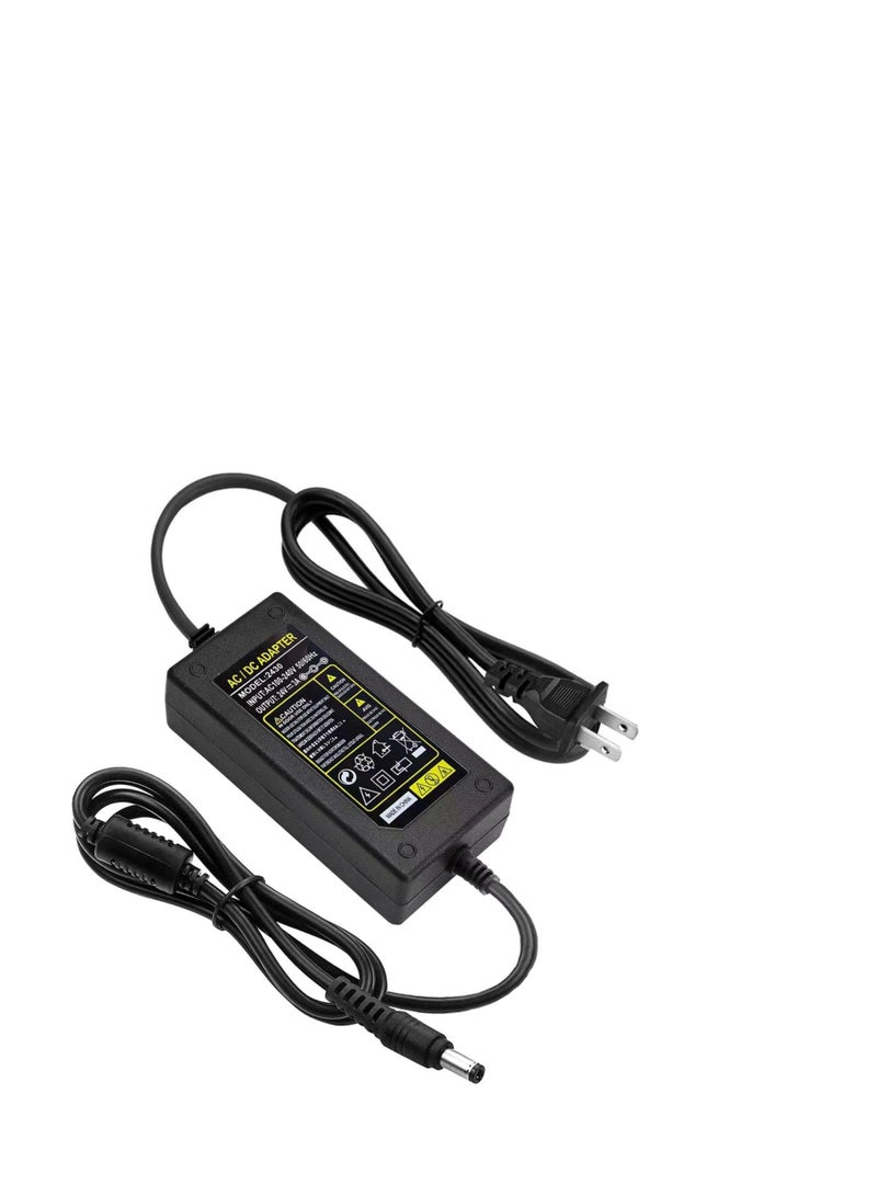 Terabyte 24V AC/DC Adapter Compatible with Logitech G25 G27 G29 G920 190211-0010 G940 PS3 Xbox 360 Racing Wheel - Image 1