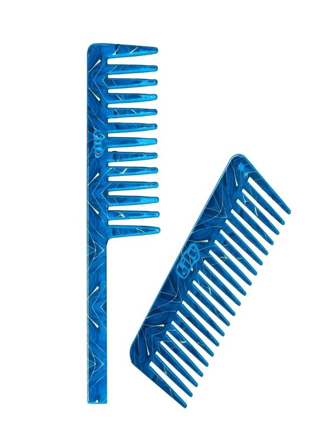 LILY Wide Teeth Shampoo Combs Combo for Women (Multicolour) - Set of 2 - Image 5