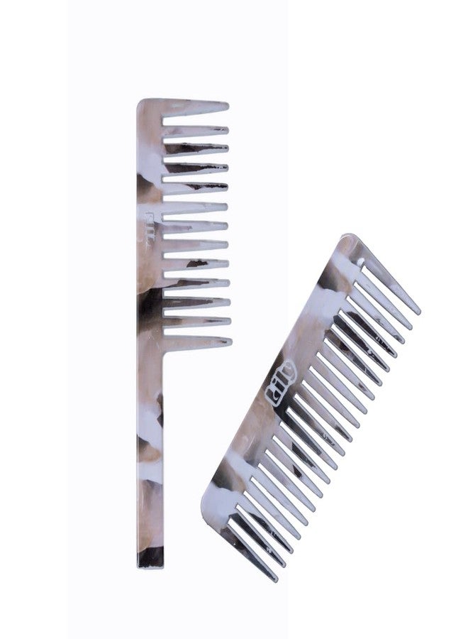 LILY Wide Teeth Shampoo Combs Combo for Women (Multicolour) - Set of 2 - Image 4